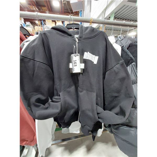 VESTE À CAPUCHE ZIPPÉ HOMEBOY NOIR GRANDEUR: 2XL BOLD BOY ZIPPER, (NEUF)