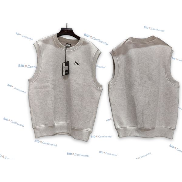 LOT DE 2 DÉBARDEURS TRICOT HOMEBOY GRIS CHINÉ GRANDEUR: L  (NEUVES)