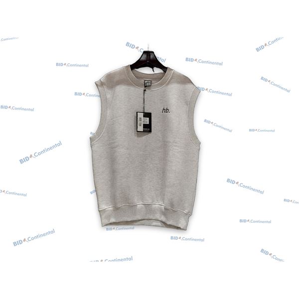 DÉBARDEUR TRICOT HOMEBOY GRIS CHINÉ GRANDEUR: XL, (NEUVE)
