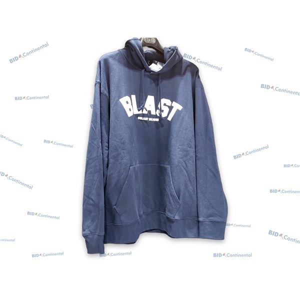 CHANDAIL À CAPUCHE BLAST SKATES MARINE GRANDEUR: XL PUFF PRINT BLAST HOOD, (NEUF)