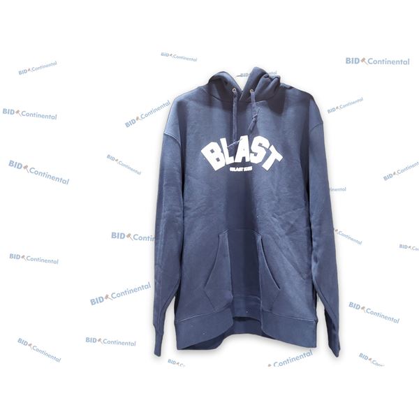 CHANDAIL À CAPUCHE BLAST SKATES MARINE GRANDEUR: L PUFF PRINT BLAST HOOD, (NEUF)