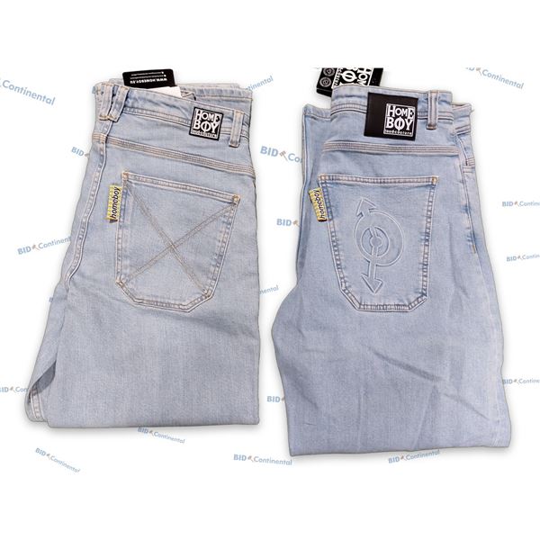 LOT DE 2 JEANS 30X32 HOME BOY THE ORIGINAL BAGGY, (NEUFS)