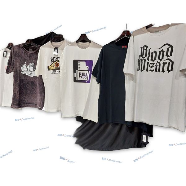 LOT DE 6 T-SHIRTS XL FILM TRUCKS, PORTAL DIMENSION, BLOOD WIZARD, (NEUFS)