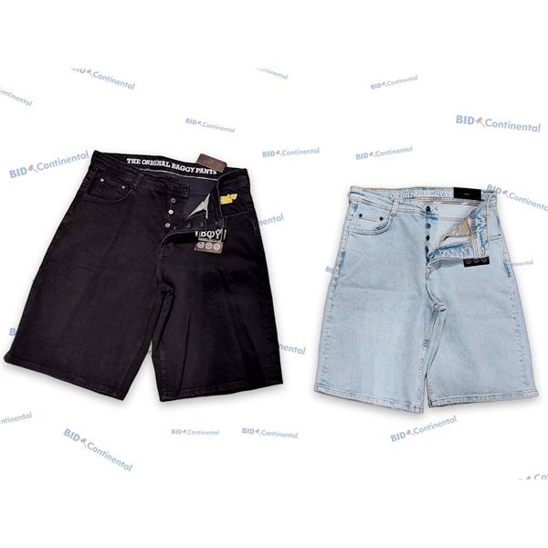 LOT DE 2 SHORTS EN JEAN 32 HOME BOY THE ORIGINAL BAGGY, (NEUFS)
