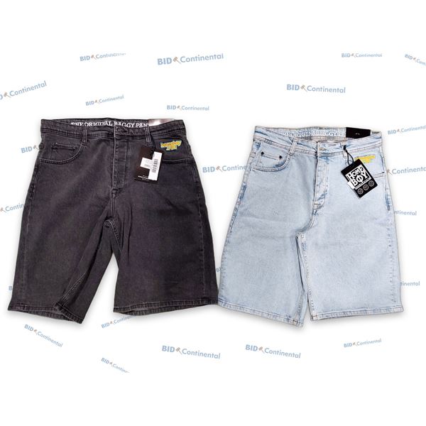 LOT DE 2 SHORTS EN JEAN 32 HOME BOY THE ORIGINAL BAGGY, (NEUFS)