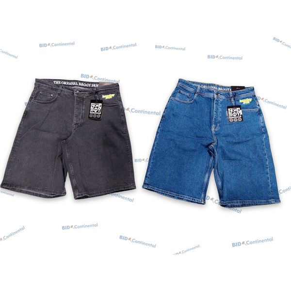 LOT DE 2 SHORTS EN JEAN 33 HOME BOY THE ORIGINAL BAGGY, (NEUFS)