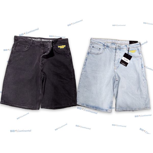 LOT DE 2 SHORTS EN JEAN 34 HOME BOY THE ORIGINAL BAGGY, (NEUFS)