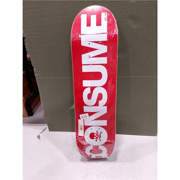PLANCHE DE SKATE 8.25 X 31.875 DEATH SKATEBOARDS CONSUME, (NEUVE)