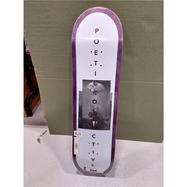 PLANCHE DE SKATE 8.25 POETIC COLLECTIVE BIG BANG FRAME, (NEUVE)