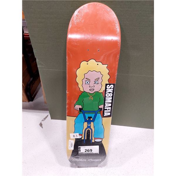 PLANCHE DE SKATE 8.3 X 32 SK8MAFIA GIZZARD LAWYER, (NEUVE)