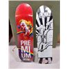 Image 1 : LOT DE 2 PLANCHES DE SKATE ASSORTIES PREMIUM SKATEBOARDS ET LES TOASTERS, (NEUVES)