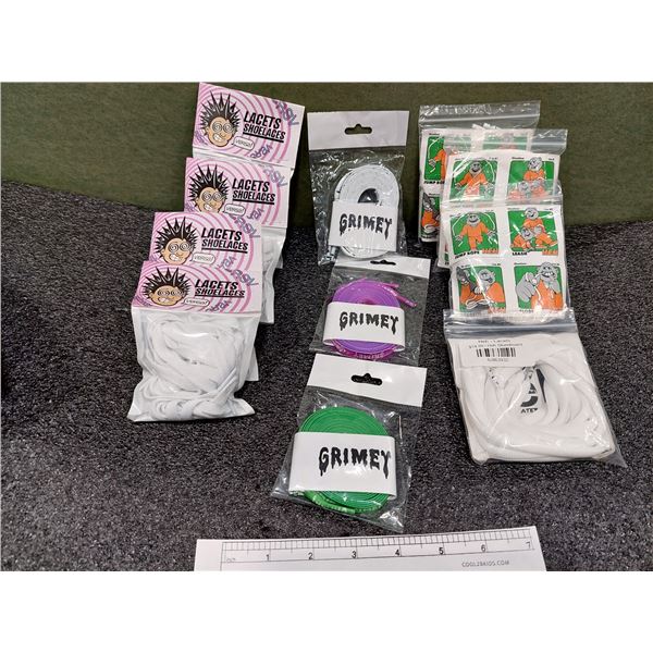 LOT DE 11 LACETS ET BRACELETS GRIMEY, (NEUFS)