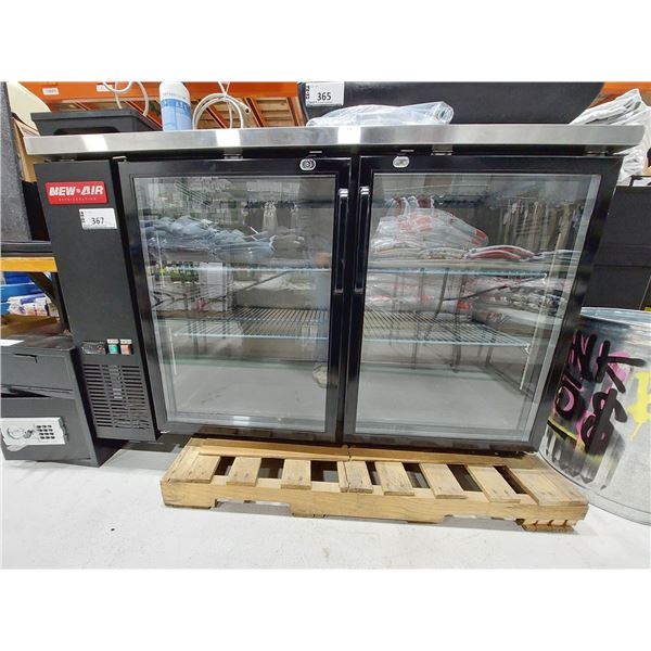 RÉFRIGÉRATEUR DE BAR NEW AIR, 2 PORTES VITRÉES, 59X27½X36 PO