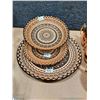 Image 1 : LOT DE VAISSELLE MOTIF MANDALA ASSORTIE (BOLS 5X, ASSIETTES 4X, ASSIETTES 4X)