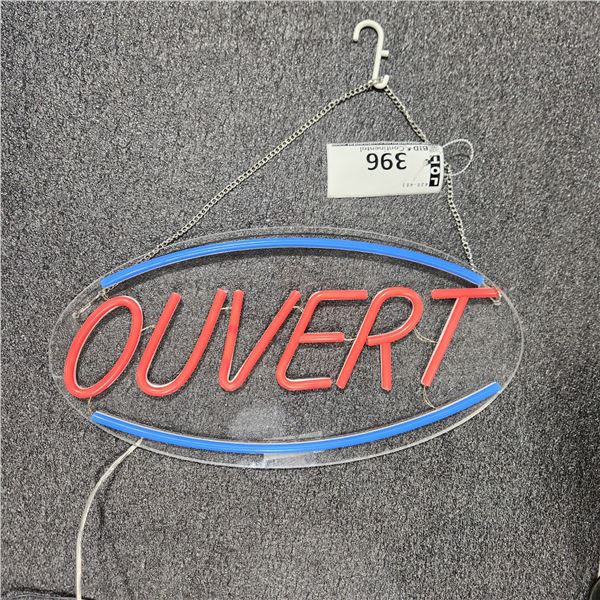 ENSEIGNE "OUVERT"