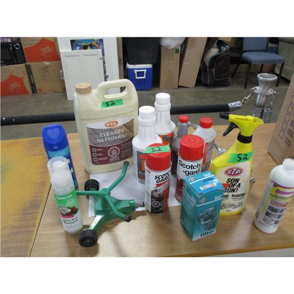 BOX C/W ASSORTED HOUSE & GARDEN SUPPLIES