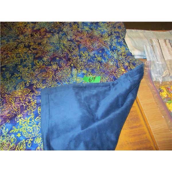 UNCLAIMED STORAGE:  FLAT C/W FABRIC & NEW SINGLE BLANKET