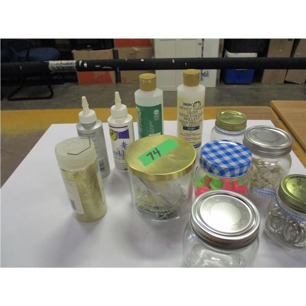UNCLAIMED STORAGE:  FLAT C/W ASSORTED CRAFT SUPPLIES
