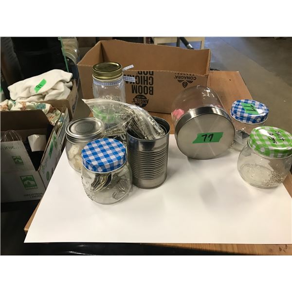 UNCLAIMED STORAGE:  BOX C/W SEWING NOTIONS
