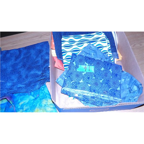 UNCLAIMED STORAGE:  FLAT C/W ASSORTED FABRIC