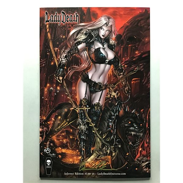 Lady Death Chaos Rules #1 (2016)  Infermo Edition Signed COA
