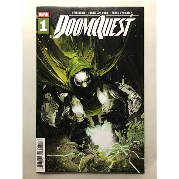 Doomquest Black & White #1 (2026) One-shot variant w/ Doom mask