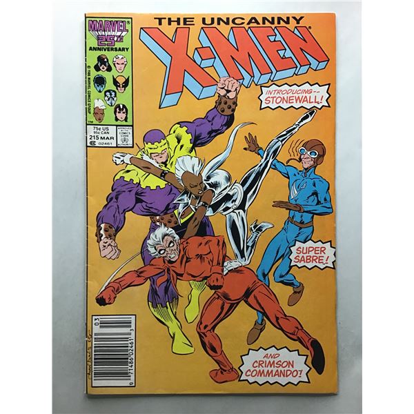 Uncanny X-Men #215N (1987) 1st app Crimson Commando