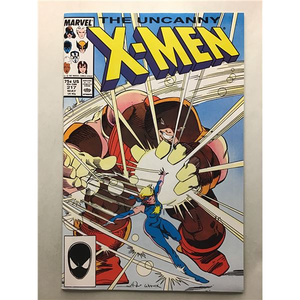Uncanny X-Men #217D (1987) guest Banshee