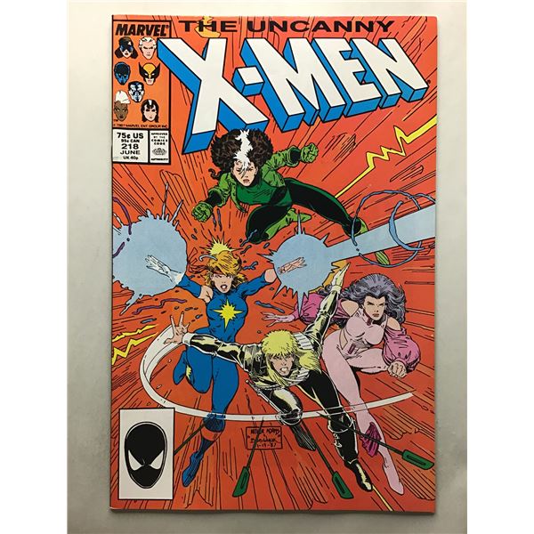 Uncanny X-Men #218 (1987) guest Havok