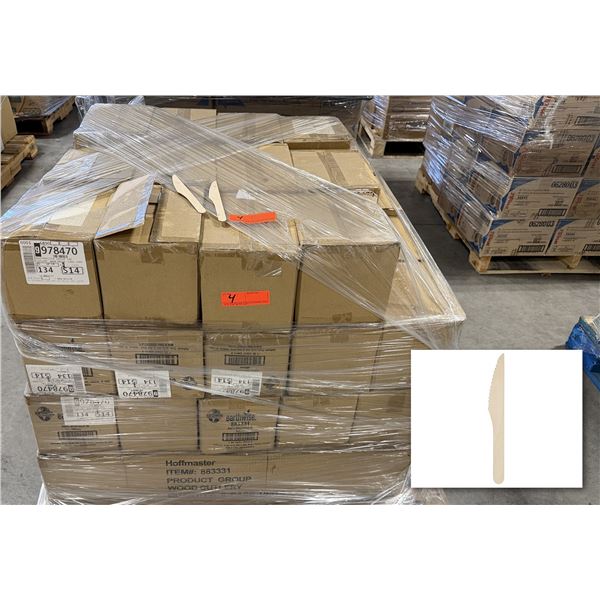 Hoffmaster Wood Knives, 1000 per Case - Pallet