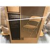 Image 3 : Realspace Metal Folding Chairs, Tan, Set of 4 ($129.99 Retail)