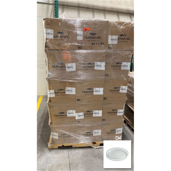 Qty 30,000 Huhtamaki Vented High-Heat Container Lids, Fits 8-16 oz ($4,619.70 Retail)