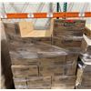 Image 1 : Qty 5,600 Chinet 8" x 8" x 3" Molded Fiber Clamshell Containers, 68024
