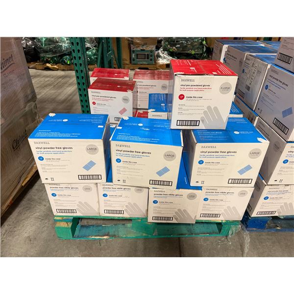 Daxwell Vinyl, Nitrile Powder-Free & Pre-Powdered Gloves - Pallet