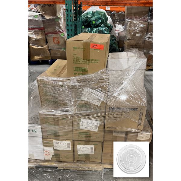 Eco-Products Paper Food Container Lids, Sip & Stir Straws, Computer Paper, Can Liners - Pallet