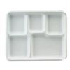Image 4 : Qty 10,000 Chinet Classic Luau 5-Compartment Trays, 8.5" x 12.5" ($4,001.80 Retail)