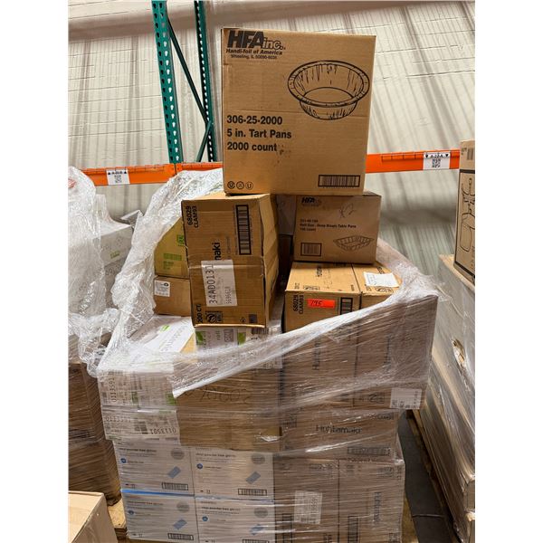 Clamshell Containers, Film Wrap, Steam Table Pans, Tart Pans, Gloves - Pallet