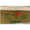 Image 5 : Qty 1,920 Eco-Products 8" x 8" x 3" 3-Compartment Clear Clamshells ($1,763.88 Retail)