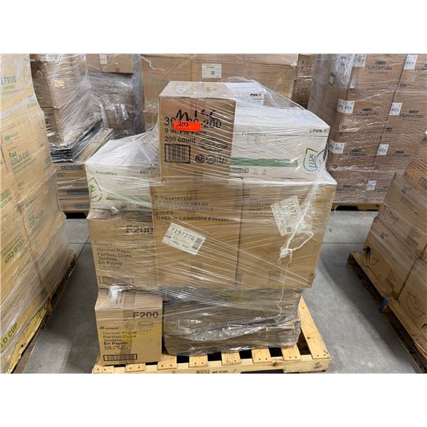Pie Pans, Portion Cups, Plastic Knives, Pastry Bags, Paper Bags - Pallet