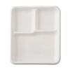 Image 4 : Qty 7,000 Chinet Classic 3-Compartment Trays, 8.25" x 9.5", White ($1,674.26 Retail)
