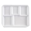 Image 4 : Qty 16,000 Chinet Classic 5-Compartment Trays, 8.5" x 10.5", White ($4,921.28 Retail)