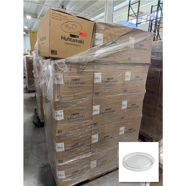 Qty 30,000 Huhtamaki Vented High-Heat Container Lids, Fits 6-16 oz ($4,619.70 Retail)