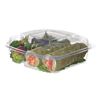 Image 4 : Qty 2,880 Eco-Products 8" x 8" x 3" 3-Compartment Clear Clamshells ($2,645.82 Retail)