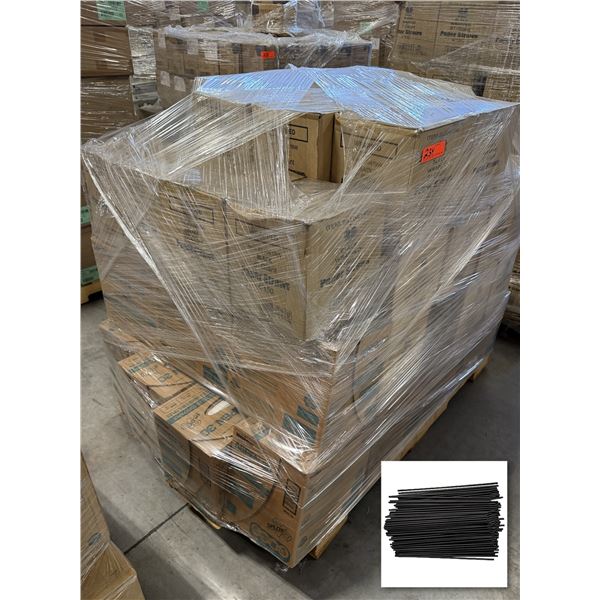 Boise Aspen 30 Copy Paper, Black Wrapped Paper Straws - Pallet
