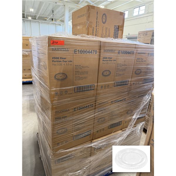Daxwell Clear Portion Cup Lids, Fits 3.25/4/5.5 oz - Pallet