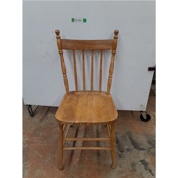 *Wooden Dining Chair (16x32x14.5") - As Is, Pickup Only