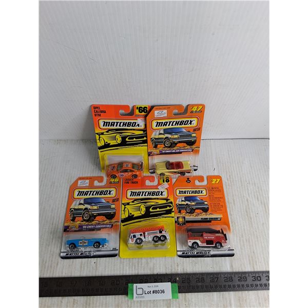 (5) NIB Matchbox Die Cast Vehicles