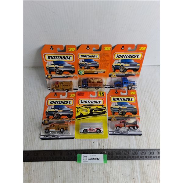 (6) NIB Matchbox Die Cast Vehicles