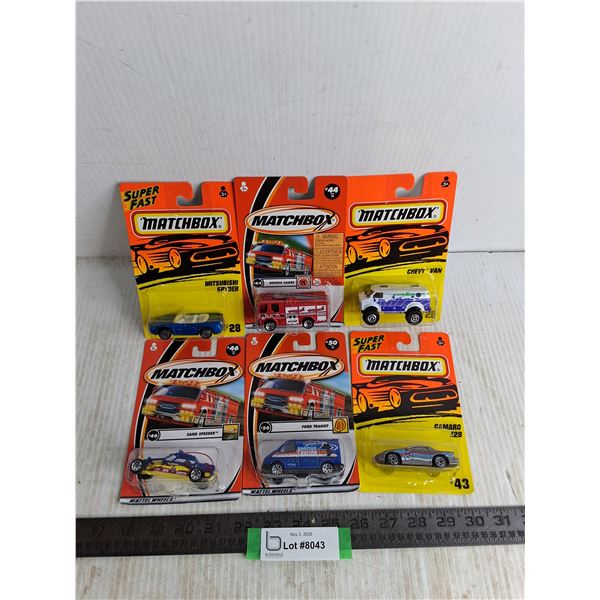 (6) NIB Matchbox Die Cast Vehicles