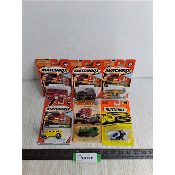 (6) NIB Matchbox Die Cast Vehicles
